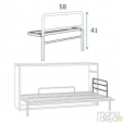 Bunk bed in wall