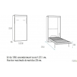 Wall folding bed